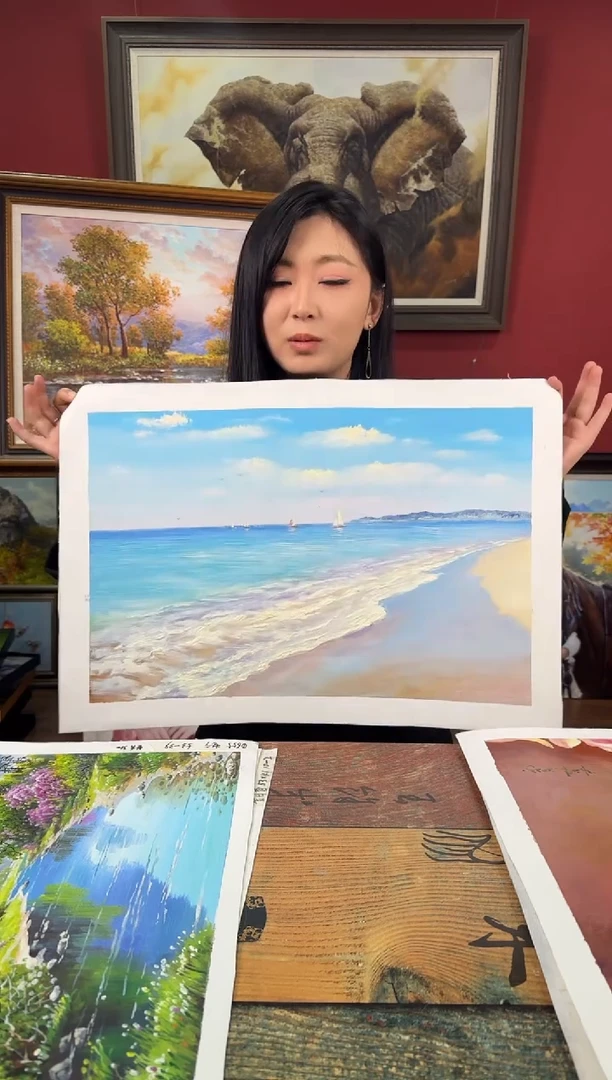 油画【29号】约53*35cm丨朝鲜原创纯手绘孤品油画丨顺丰包邮