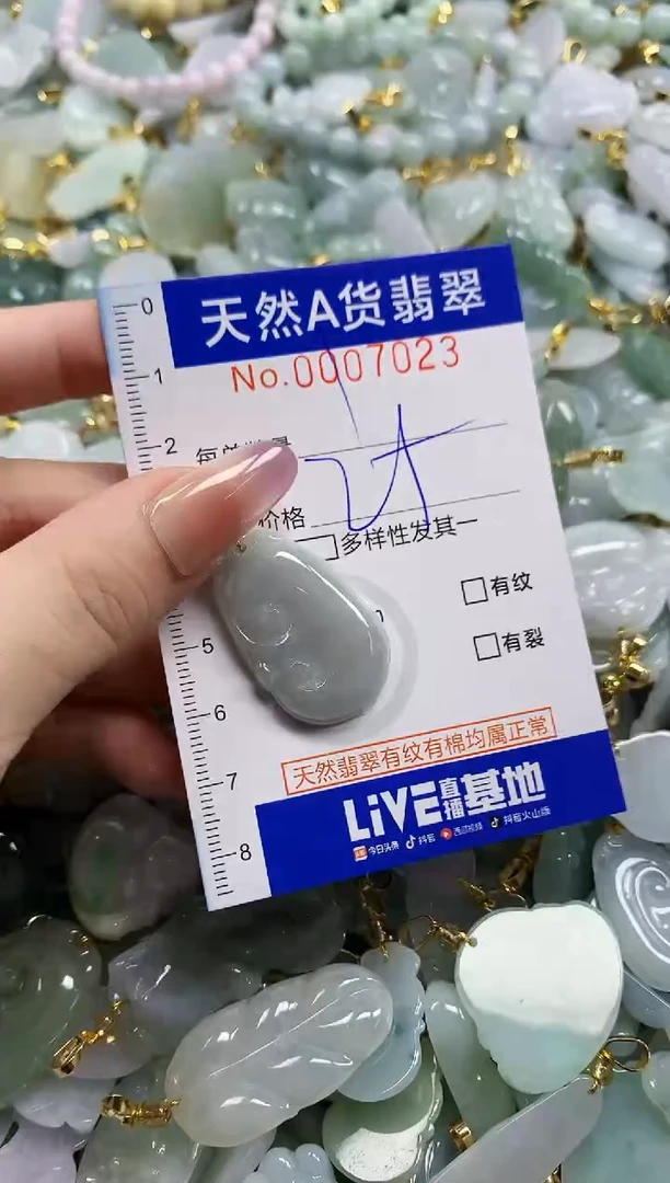 颈饰未镶嵌翡翠天然A货翡翠