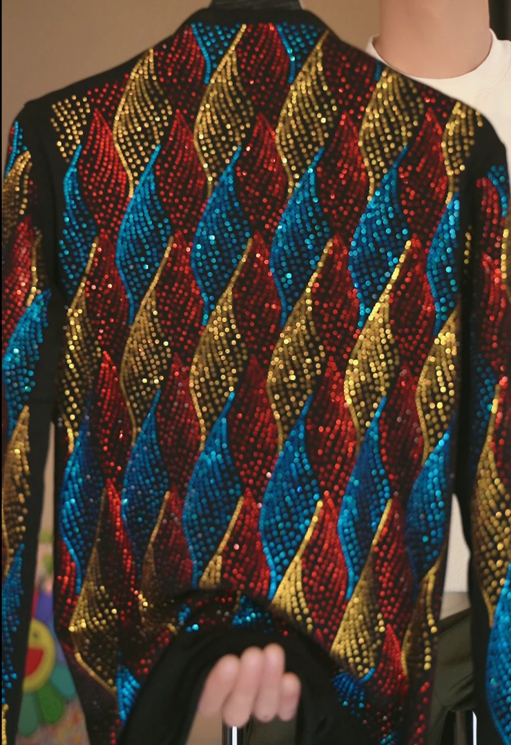 【秋冬69三色彩虹新款】加绒打底衫内搭时尚烫钻上衣显瘦长袖Y