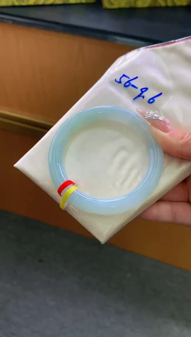 未镶嵌手镯翡翠-F57-圆条56