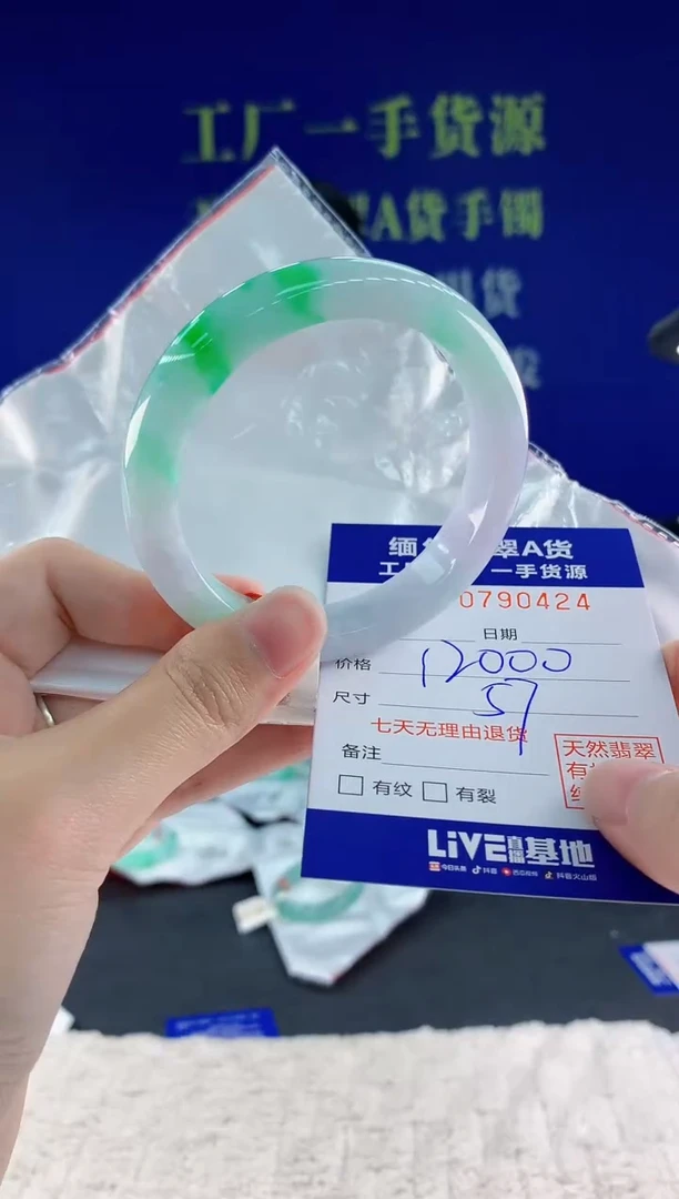 未镶嵌手镯翡翠24天然翡翠A货
