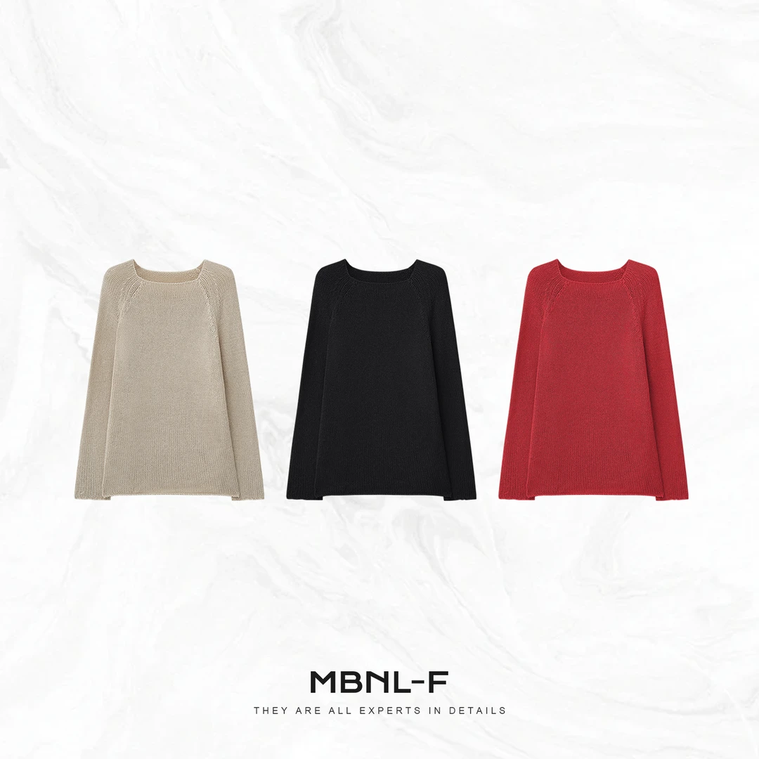 MBNL-F “高定织物” 慵懒松弛感针织长袖罩衫 秦磊XM-XMY2316