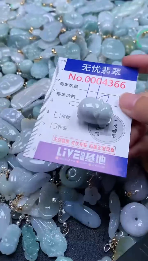翡翠未镶嵌吊坠(不含链)4366