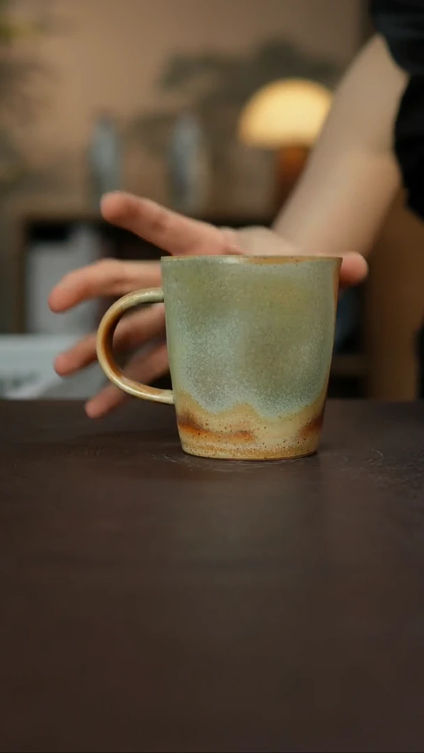 杯景德柴烧手作多人瑕疵