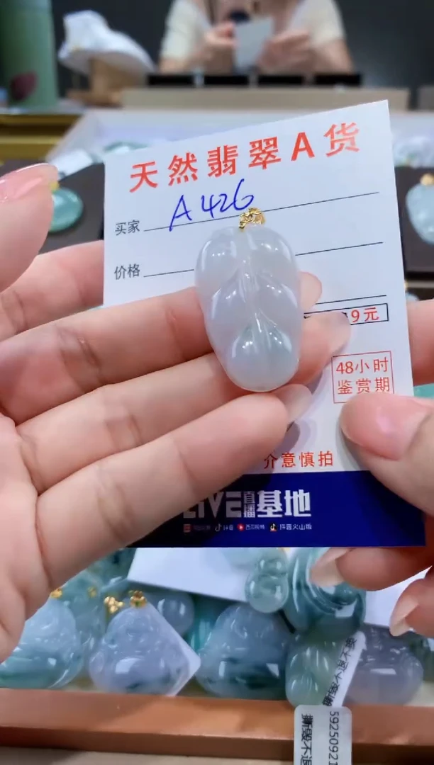 颈饰未镶嵌翡翠天然翡翠A货挂件