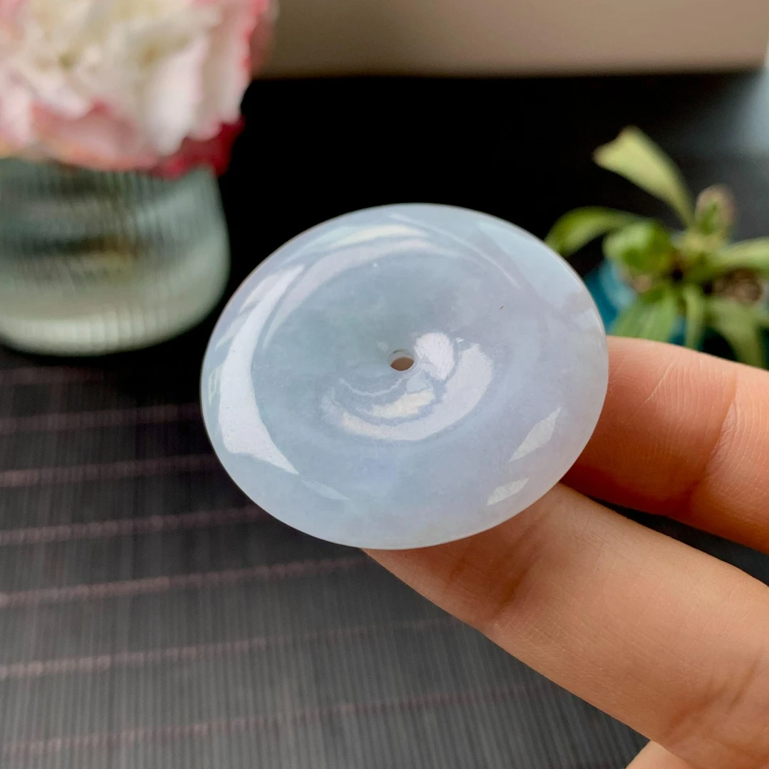 天然缅甸翡翠平安扣吊坠挂件 多样性发货/发其一