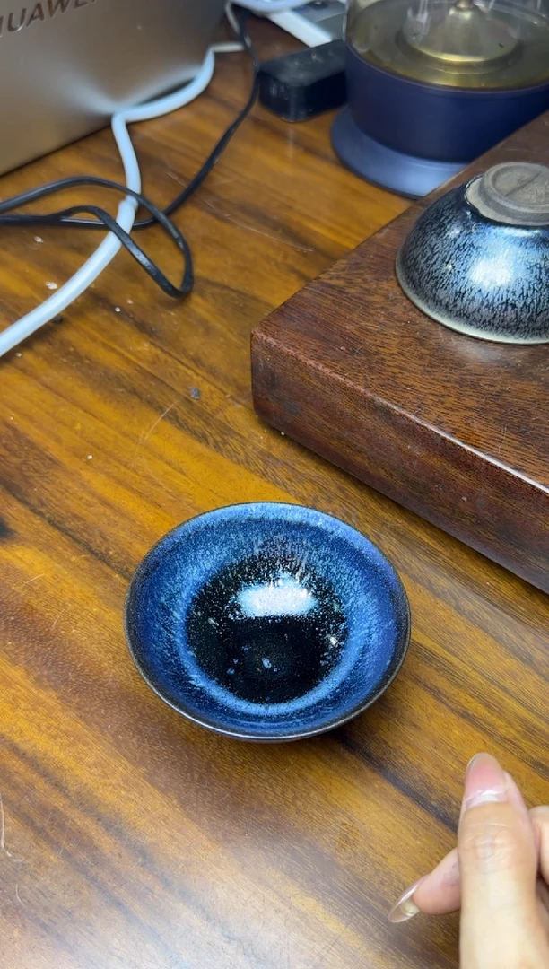 茶盏葉**槍叶文凤柴烧精品