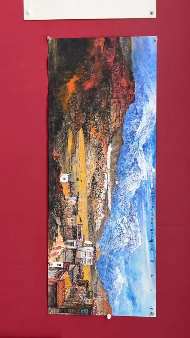 国画手绘山水花鸟