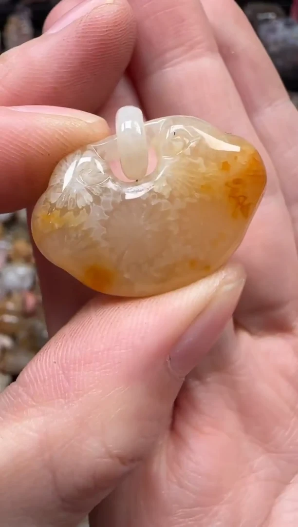 颈饰未镶嵌硅化珊瑚（珊瑚玉）129