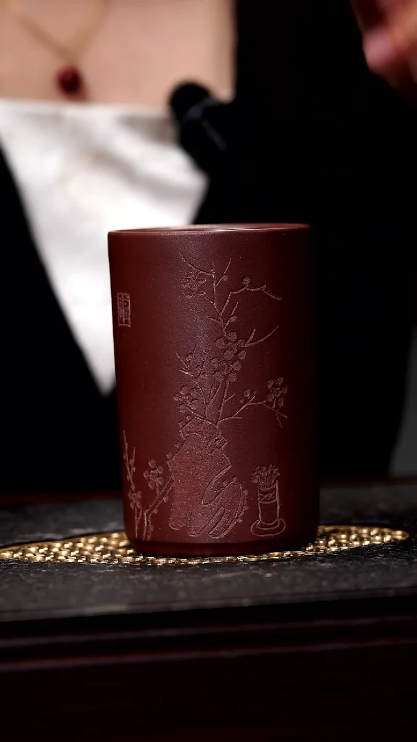 茶杯紫砂宜兴紫砂精品杯5
