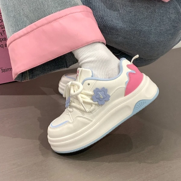 回力多巴胺厚底小白鞋女2025春季新款学生百搭休闲鞋小众轻便板鞋