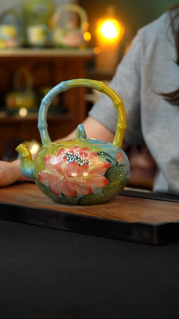 杯手绘心瓷陶瓷浮力