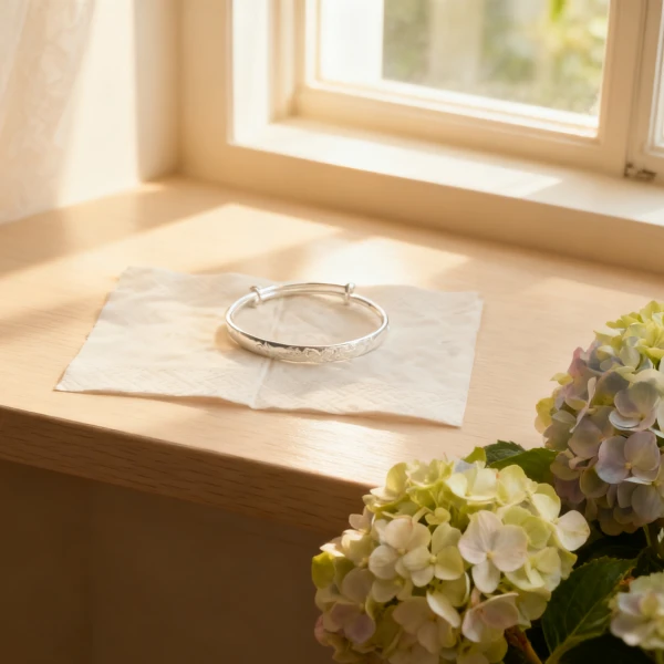 足银手镯 42.足银999.9【冠坤银饰】蝴蝶繁华推拉手镯