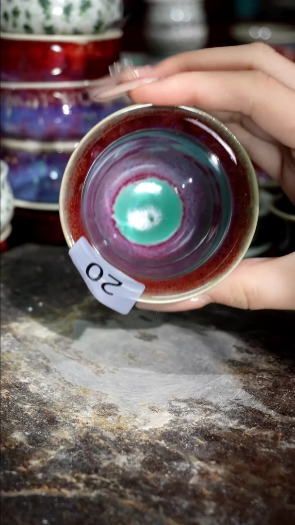 摆件精品窑变钧瓷茶器