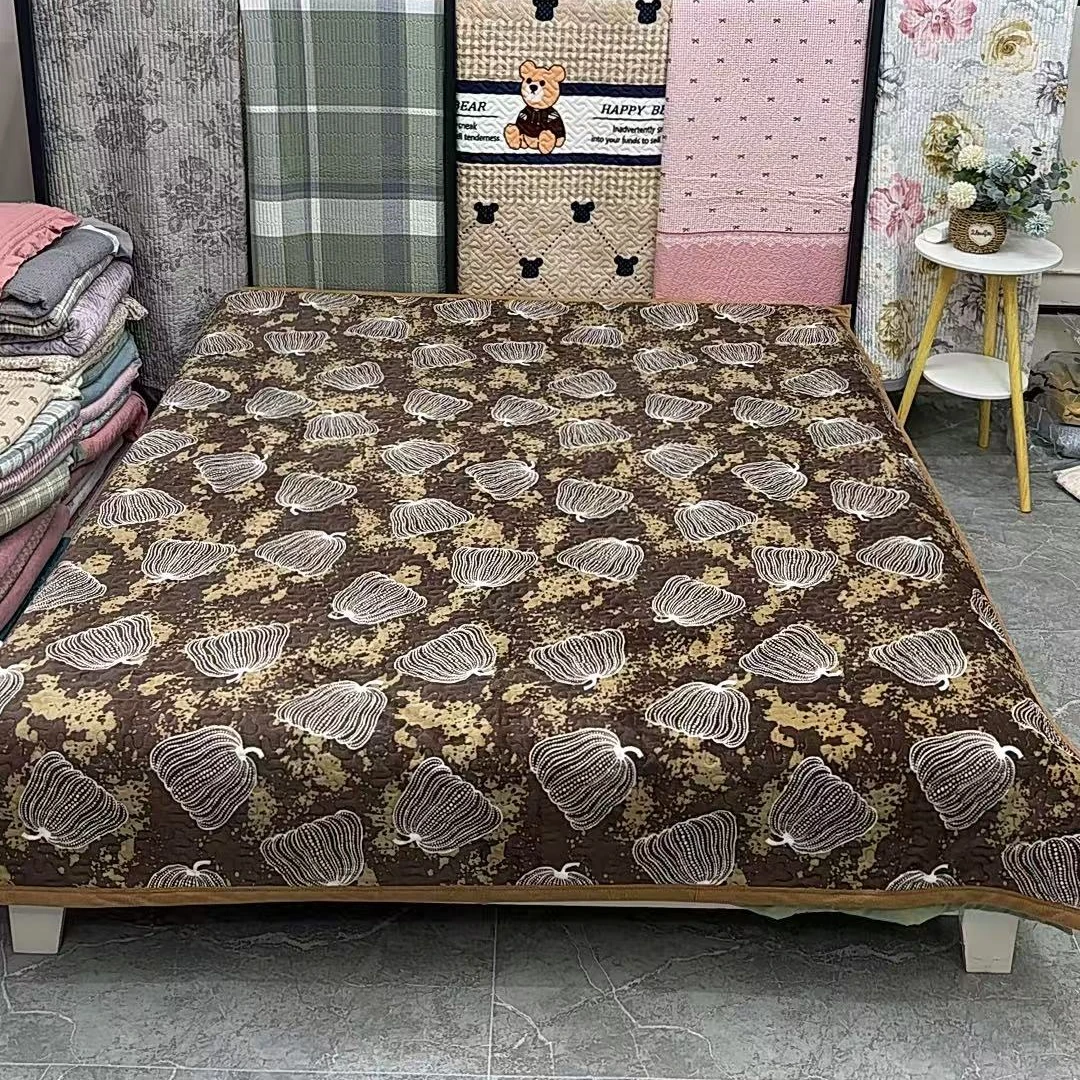 2*2.3 冬季加厚宝宝绒床盖《秋收物语》