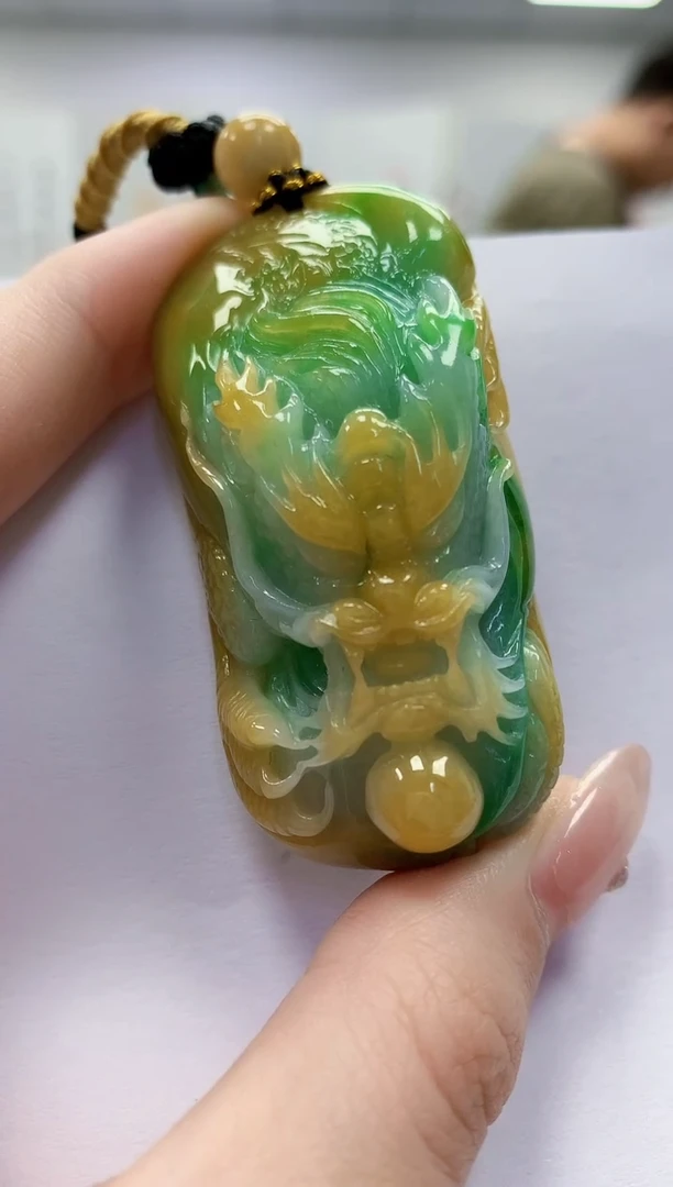 未镶嵌定制翡翠4917jw-毛货挂件158