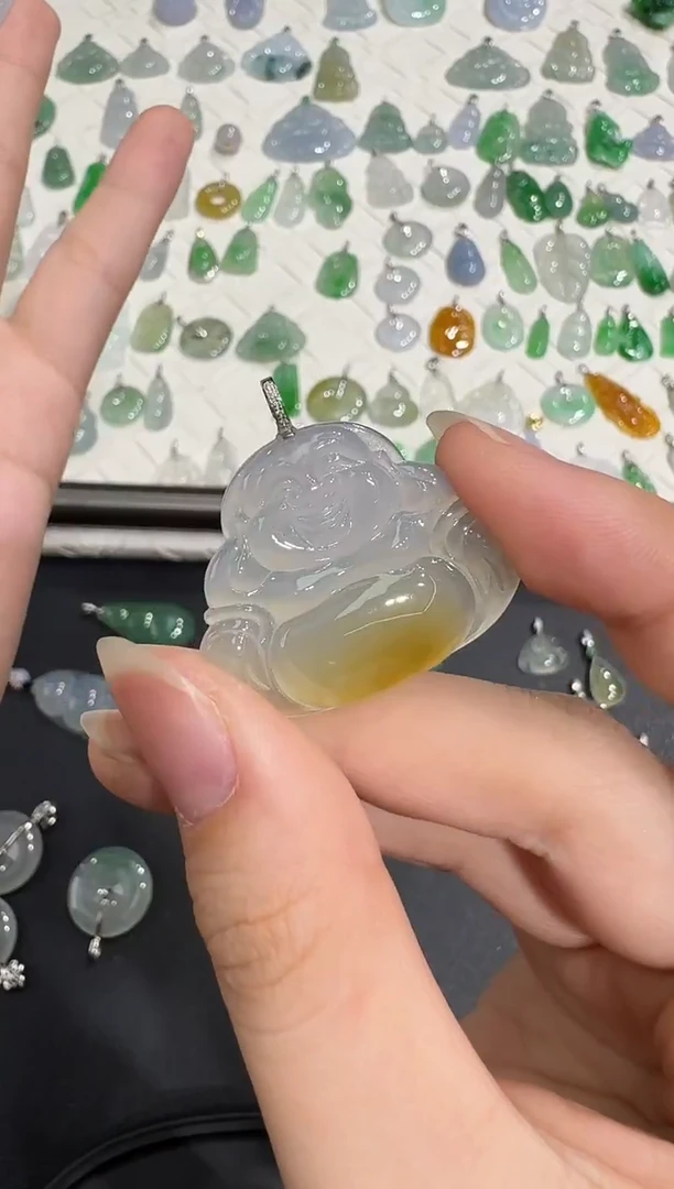 颈饰18K金镶嵌翡翠X1017-1501-306