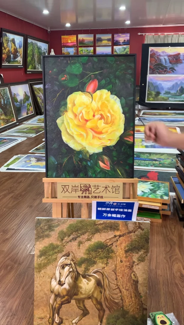 油画【25号】朝鲜原创手绘油画【功勋Ⅰ级画家丨孤品佳作】【顺丰包邮】