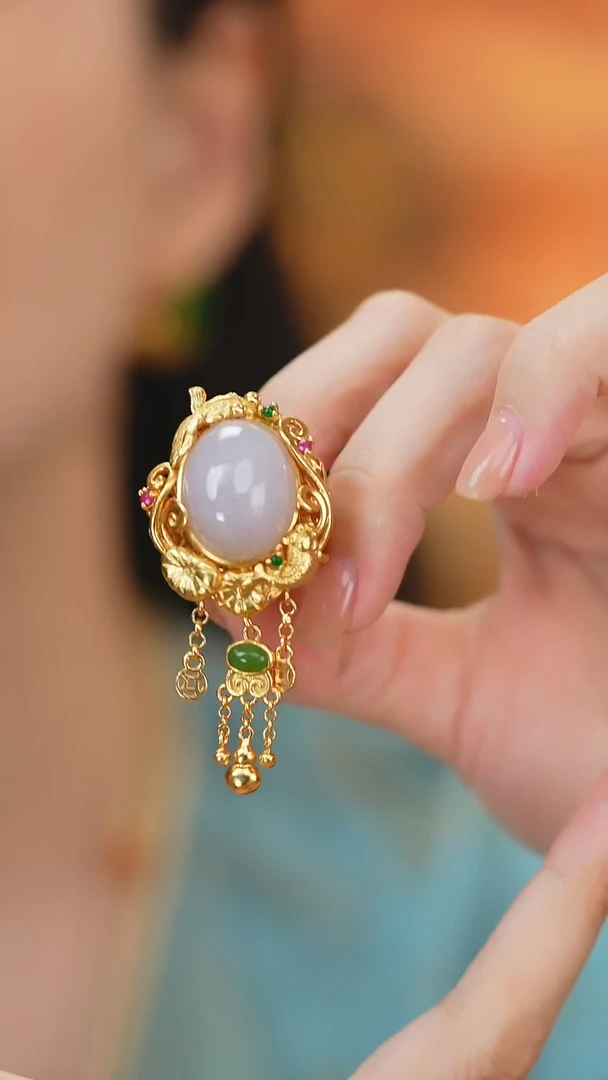 翡翠戒指银S925镶嵌新款