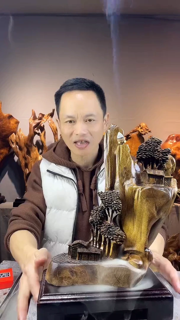 金丝楠狼小叶桢楠随行摆件78