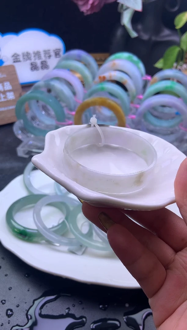 未镶嵌手镯定制翡翠52-53「定制不退不换」