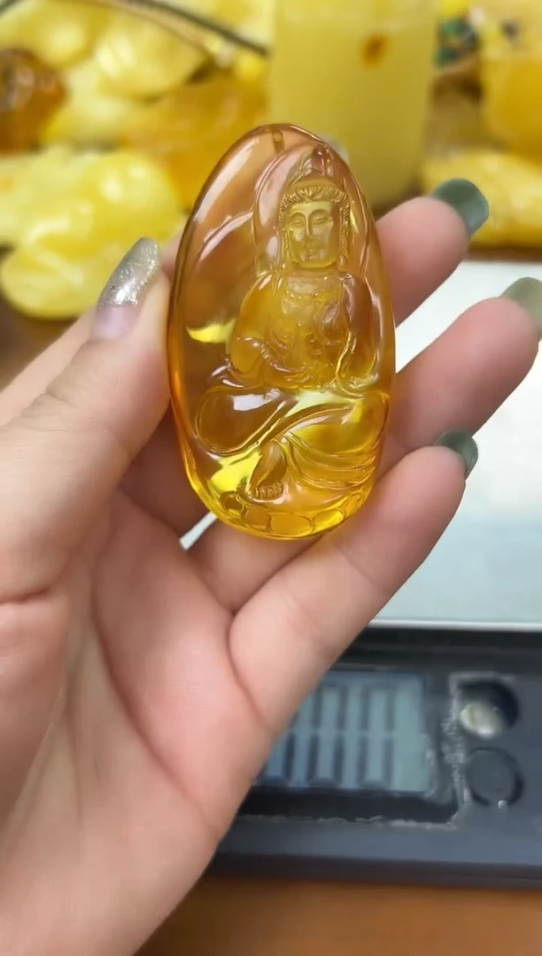 未镶嵌蜜蜡裸石蜜蜡吊坠