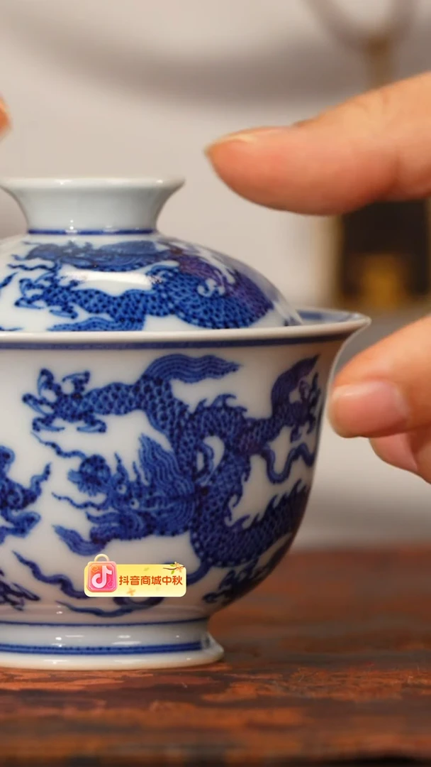 景陶院三龙盖碗@@jty84