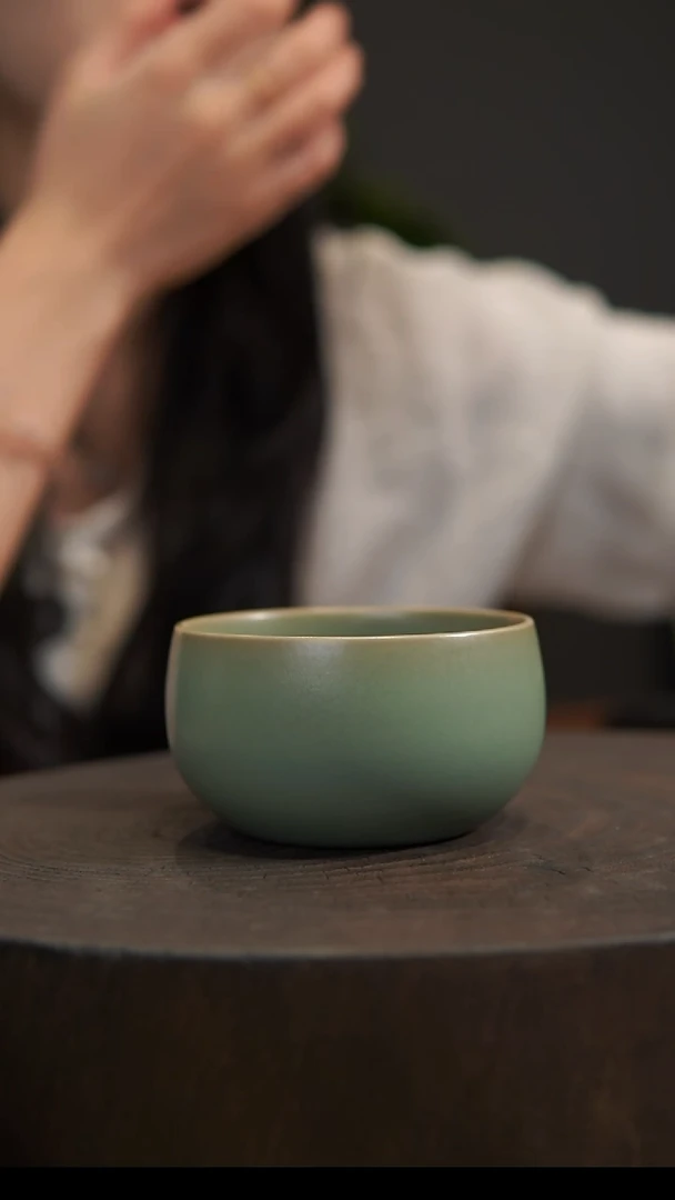杯子禅定杯 汝州原产地  原矿老釉
