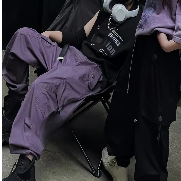 男童工装裤夏季薄款防蚊裤2025中大童休闲长裤宽松工装裤女夏薄款