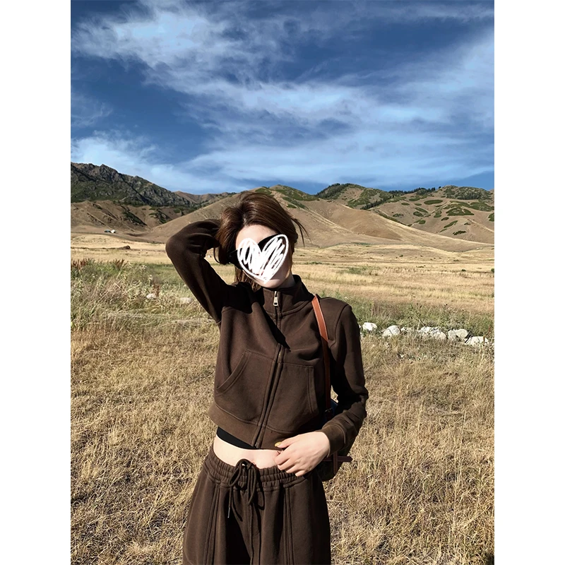 出游服装女休闲运动服套装女士早秋时髦减龄卫衣阔腿裤时尚两件套