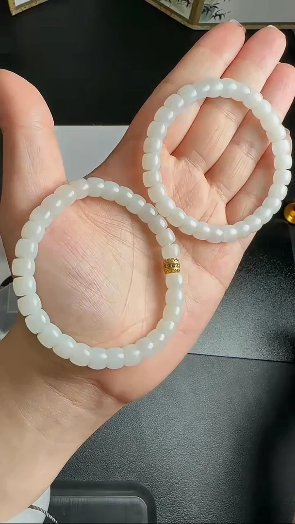 【闪购商品】和田玉手串银S925镶嵌WY0218020多样性发一