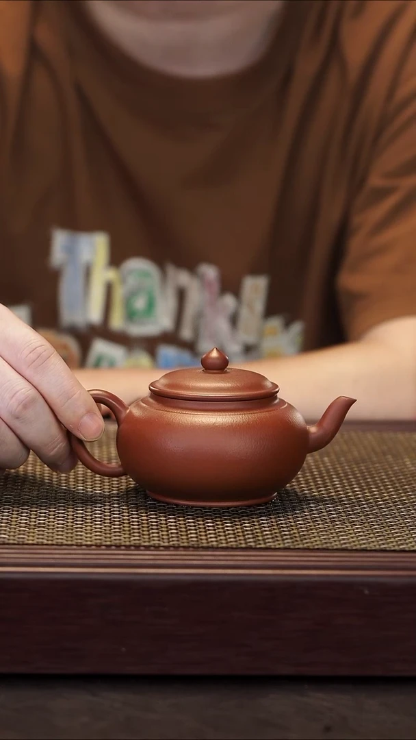 茶壶紫砂【润石堂】全手工精品 朱泥