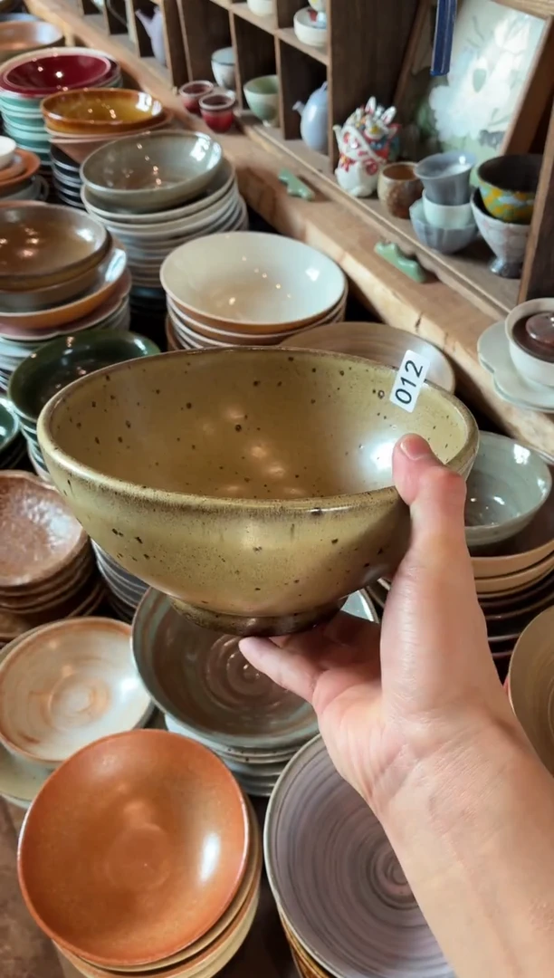 瓷片爱***妈12  鹧鸪斑大碗1个