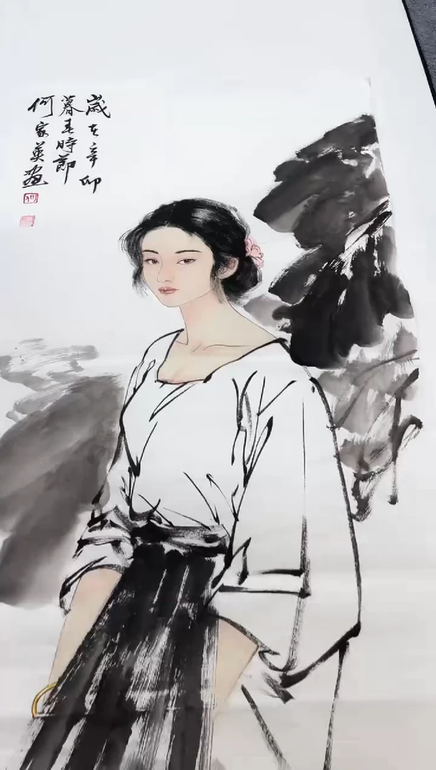 精品国画人物作品