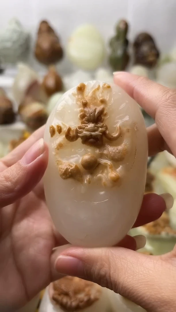 石材古青石棉纹正常不退换龙护主微瑕