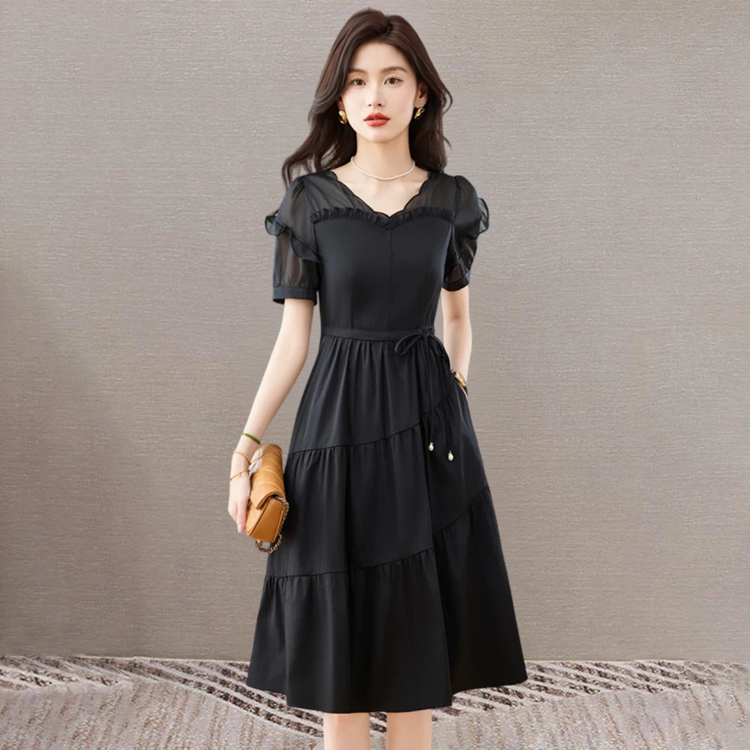 【可蓓儿】减龄超火连衣裙女夏2025新款今年流行爆十三行减龄高端上