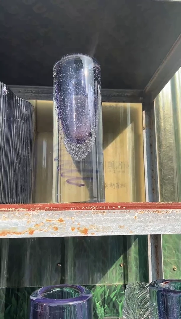 现代客厅摆件玻璃花瓶高级感