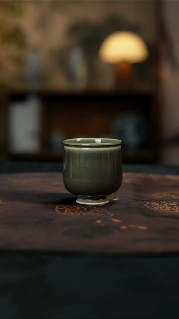 杯景德镇陶瓷杯碗柴烧多人