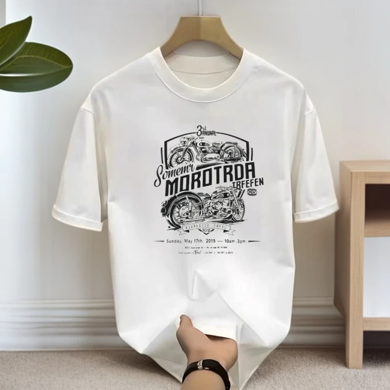 啄木鸟新款夏季新款圆领韩版宽松印花打底T恤ins潮流短袖打底衫