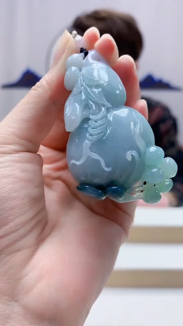 未镶嵌定制翡翠5159zm-毛货挂件葫芦25