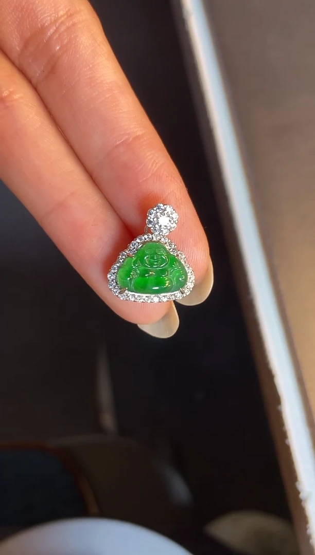 吊坠(不含链)银S925镶嵌翡翠1