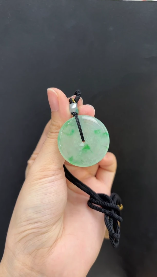 吊坠(不含链)未镶嵌翡翠翡翠平安扣吊坠多人不退不换