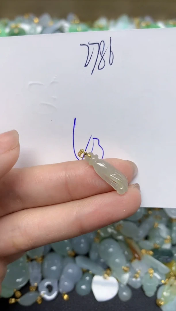 【闪购商品】翡翠颈饰18K金镶嵌 天然翡翠A货