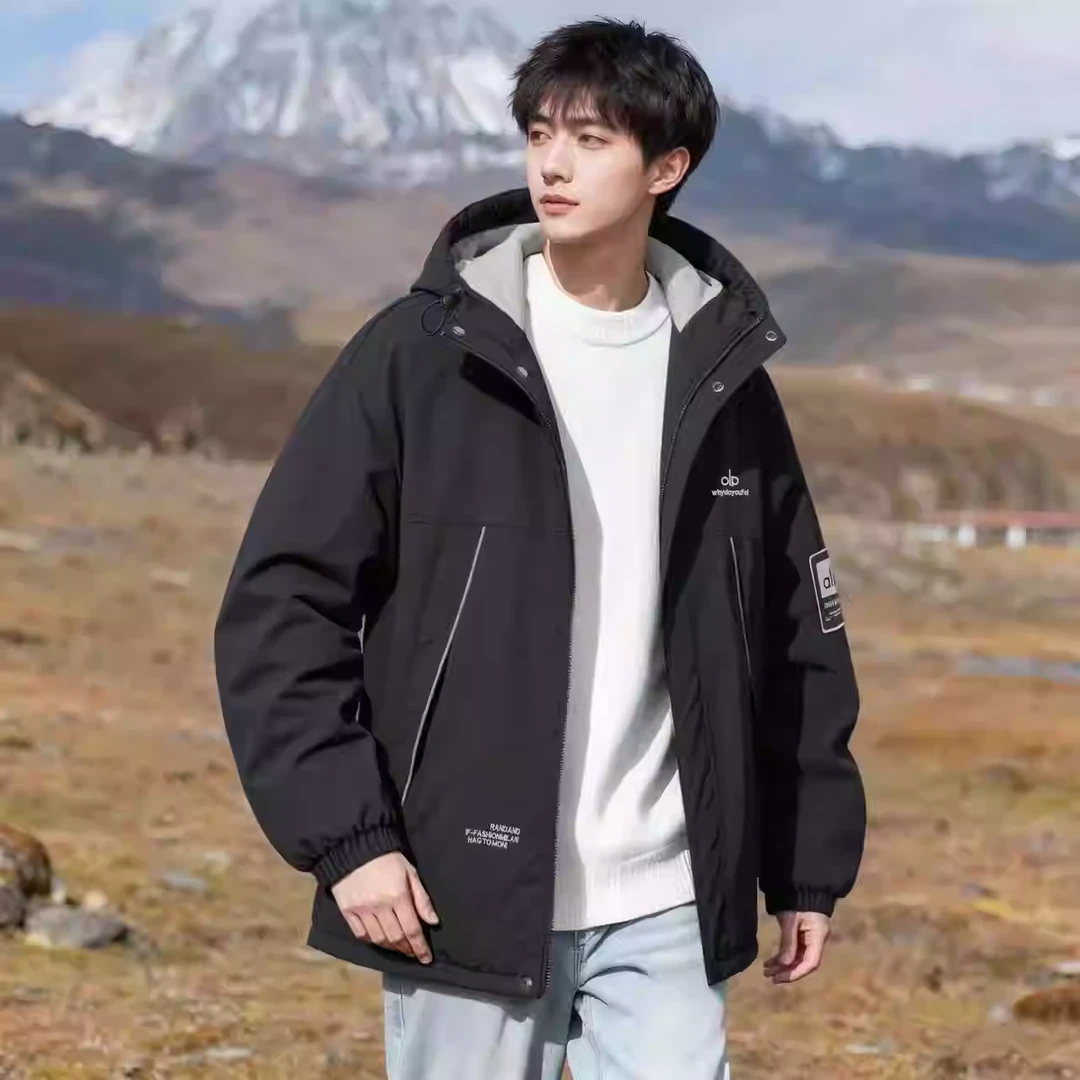 男童刺绣青少年中款派克服棉衣外套 2528（180-190）