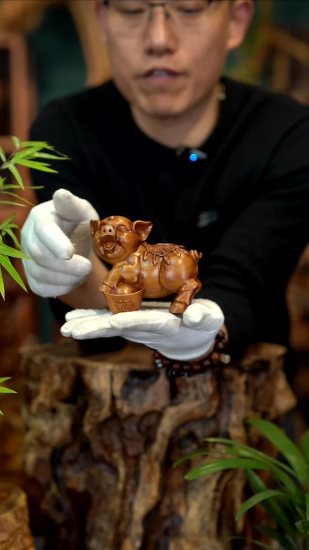 木雷击枣木发财猪