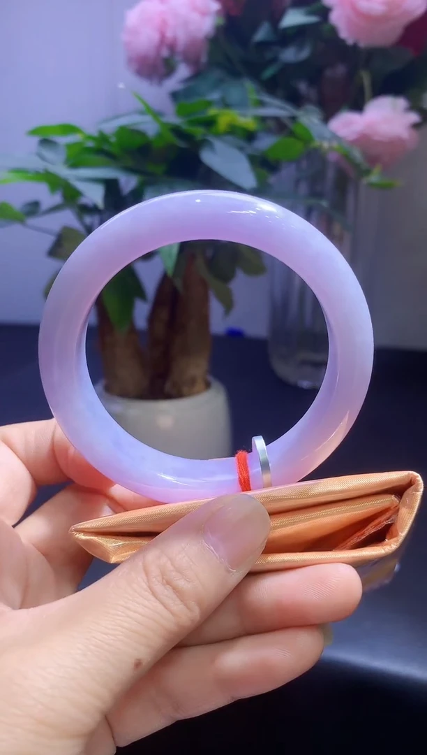 未镶嵌手镯翡翠强推！翡翠手镯圈口55-t109