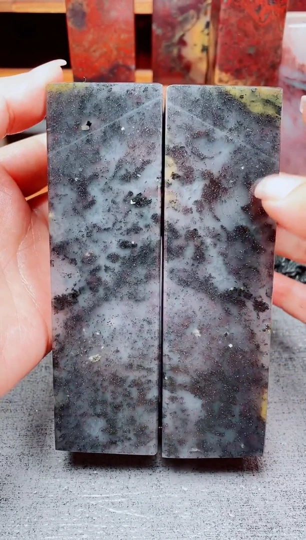 玉桂林鸡血玉素章62