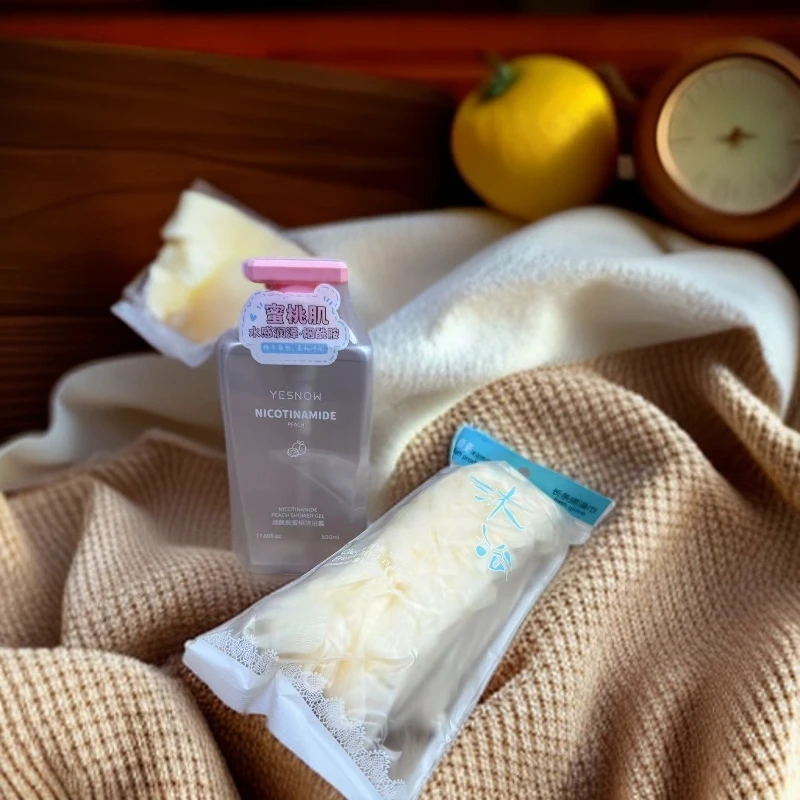 盈雪烟酰胺蜜桃沐浴露+搓澡沐浴条