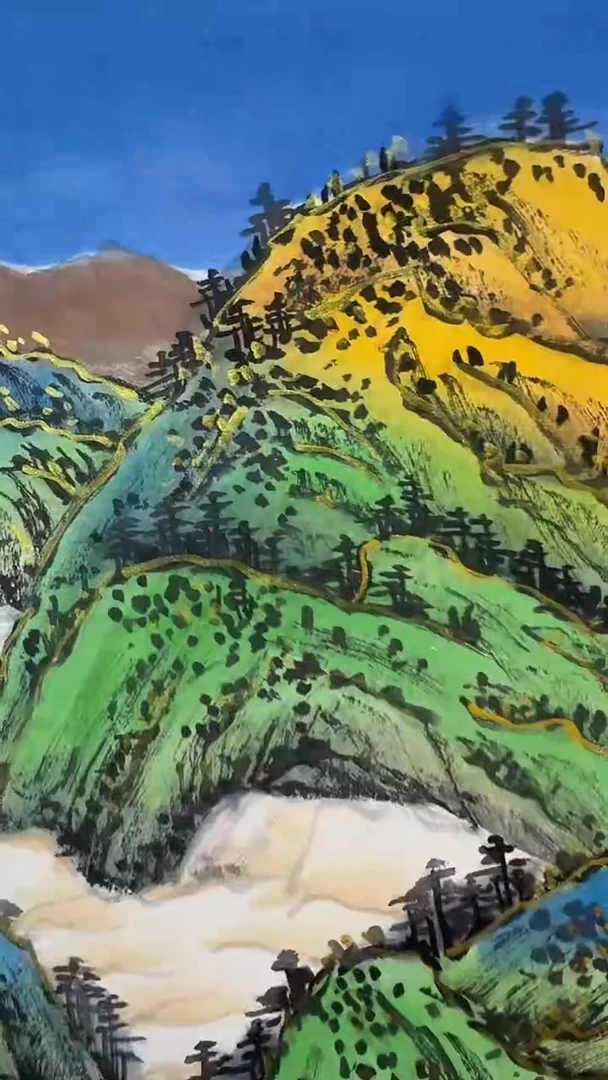 国画王炳杰手绘绘画作品22-14