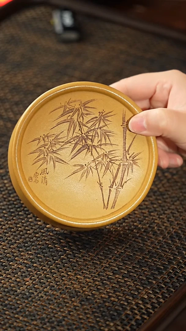 【闪购商品】紫砂茶杯福利紫砂竹子壶承